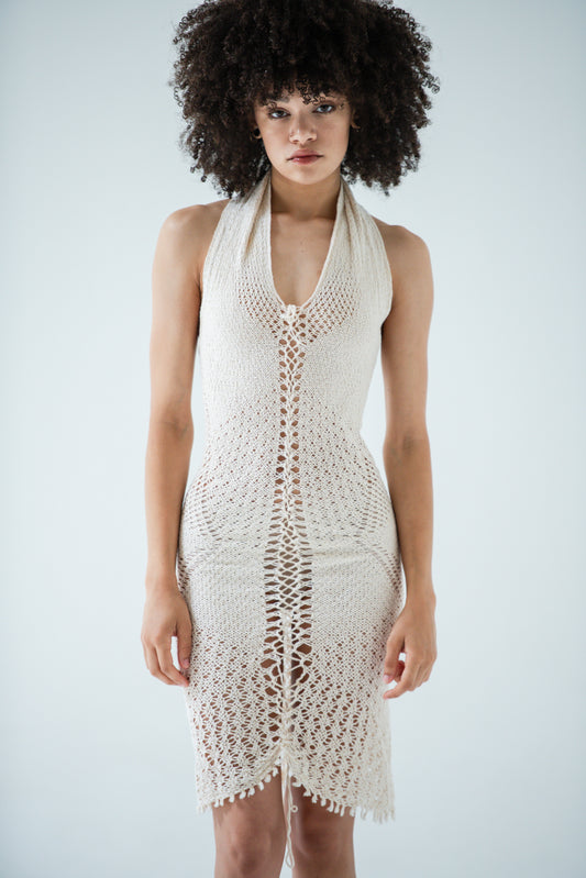 Hi.Bred Halter Dress