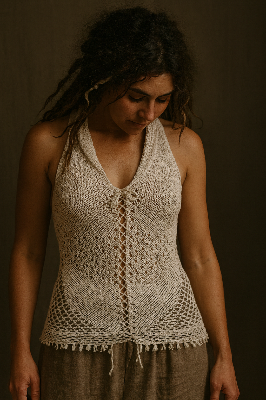 Hi.Bred Halter Cami-Long Top