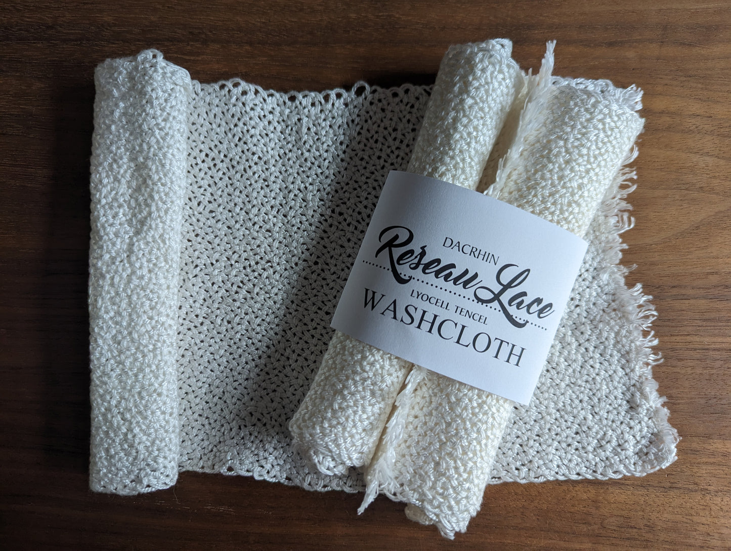 Re'seau Lace Washcloth (Set of Three)