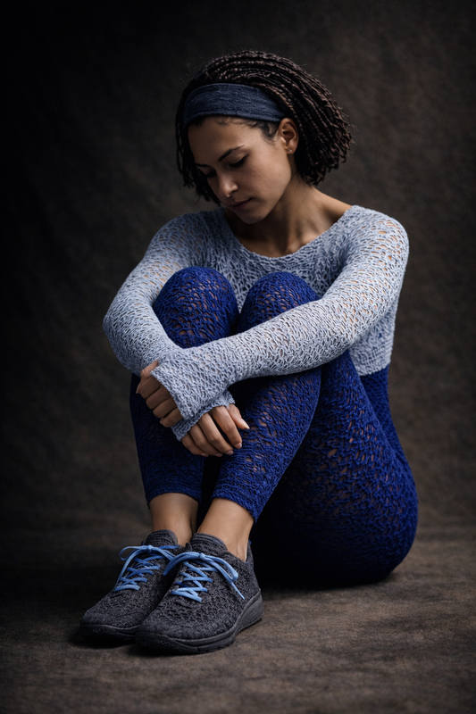 Tensengral Experimental Inversion Toeless Leggings and Horizontal Tube Top