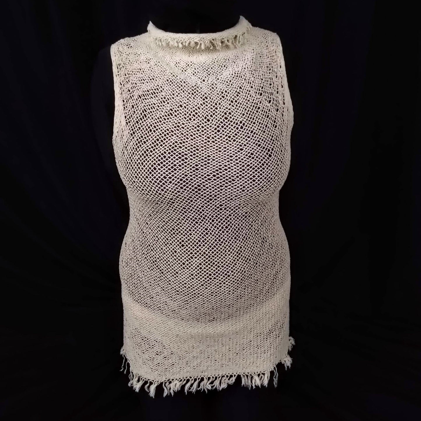 2020 Fringe Neck Sleeveless Dress